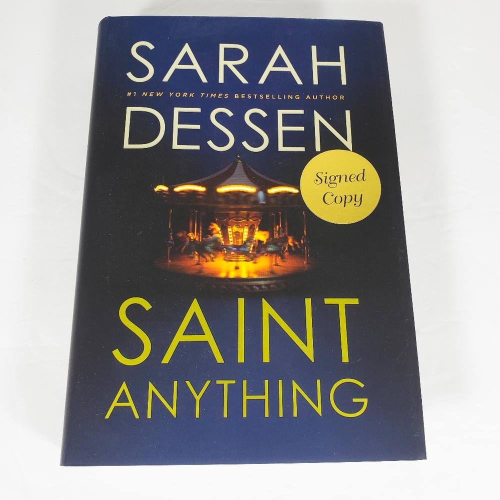 Signed Sarah Dessen Saint Anything Autographed Hardcover Book NEW